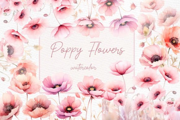 Download Blush Pink Flowers Clipart Poppy Flowers - Poppy flowers Collection