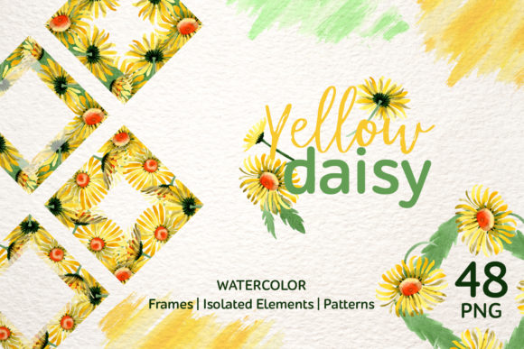 Download Yellow Daisy Watercolor - Premium Resources