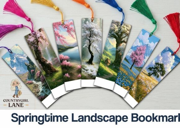 Download Springtime Landscape Bookmark - Springtime Collection